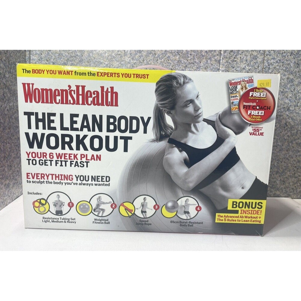 The Lean Body Workout From Women’s Health 6week Plan To Get Fit Fast! NEW 🆕